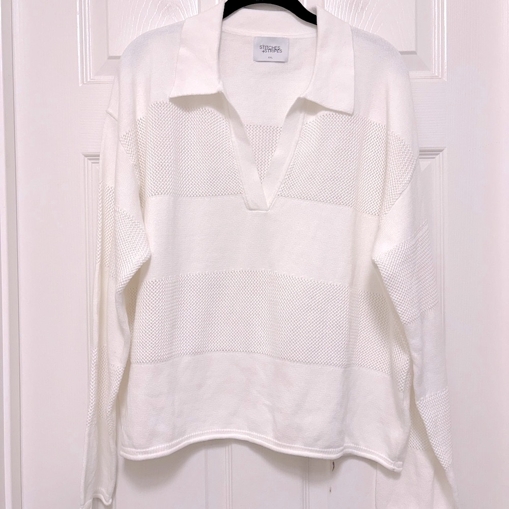 NWOT STITCHES + STRIPES Vernon Polo - Picture 4 of 8